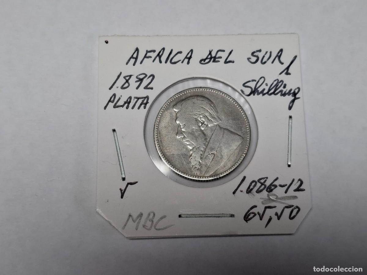 Monedas antiguas de &Aacute;frica: 1 SHILLING de PLATA de 1892 KM 5 AFRICA DEL SUR en MBC