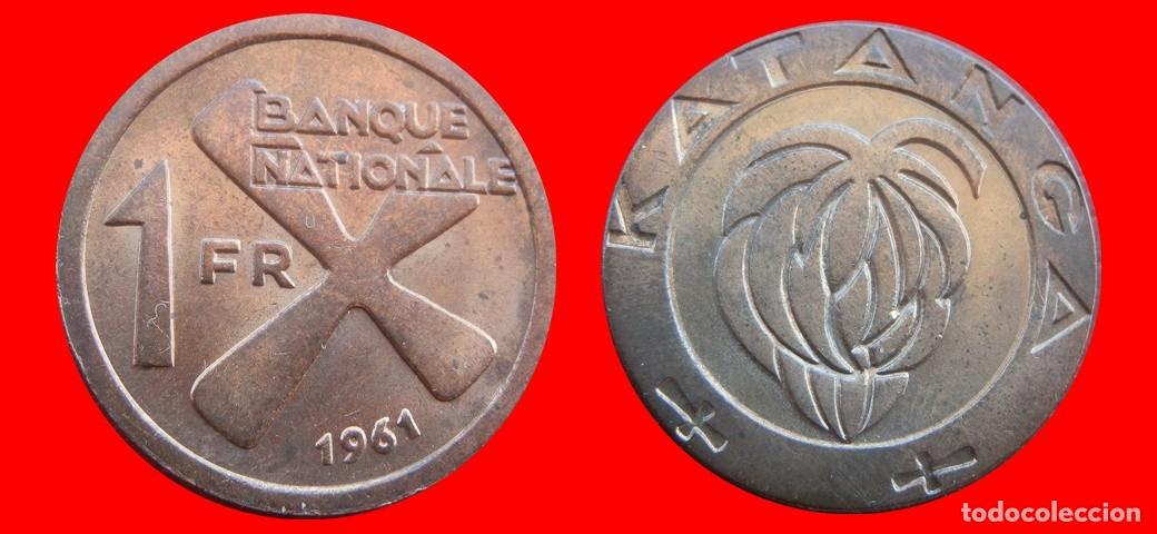 Monedas antiguas de &Aacute;frica: 1 FRANCO 1961 KATANGA-144662