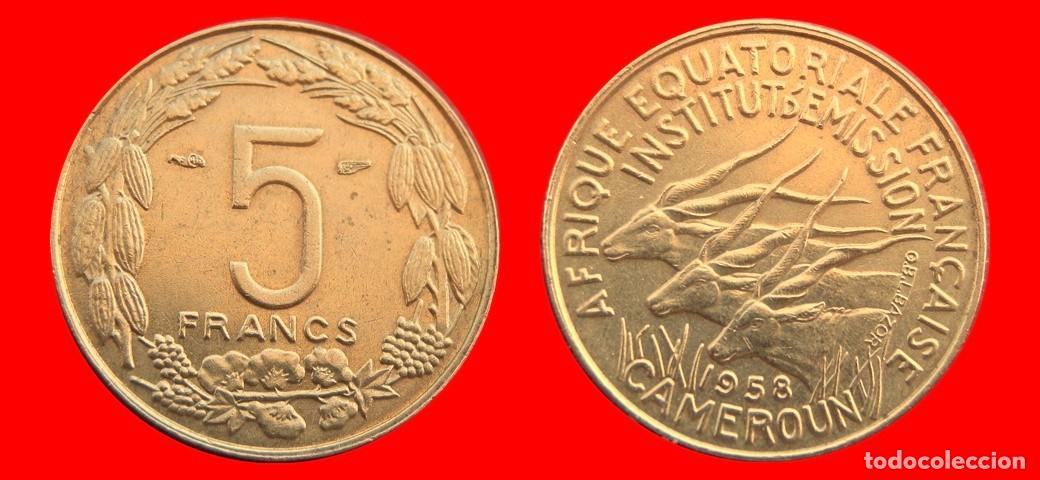 Monedas antiguas de &Aacute;frica: 5 FRANCOS 1958 CAMERUN-144665