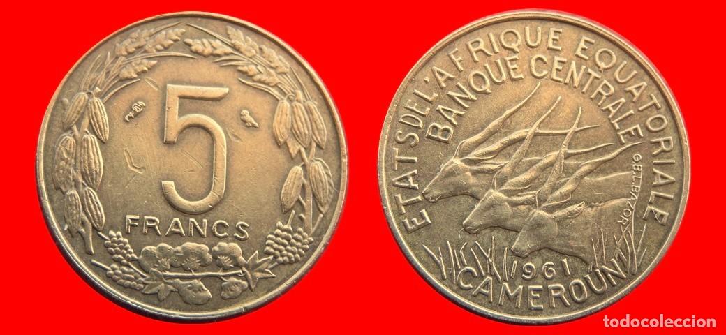 Monedas antiguas de &Aacute;frica: 5 FRANCOS 1961 CAMERUN-144666