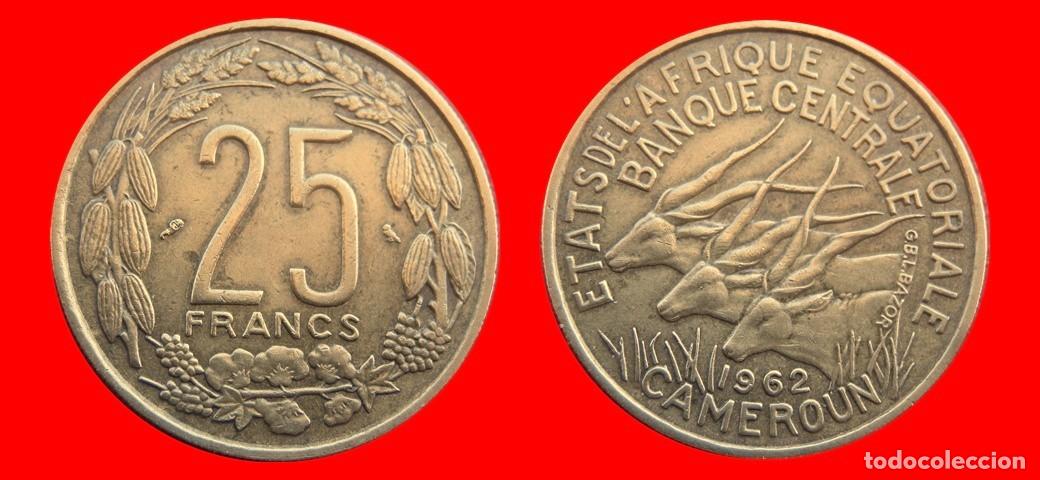Monedas antiguas de &Aacute;frica: 25 FRANCOS 1962 CAMERUN-144667