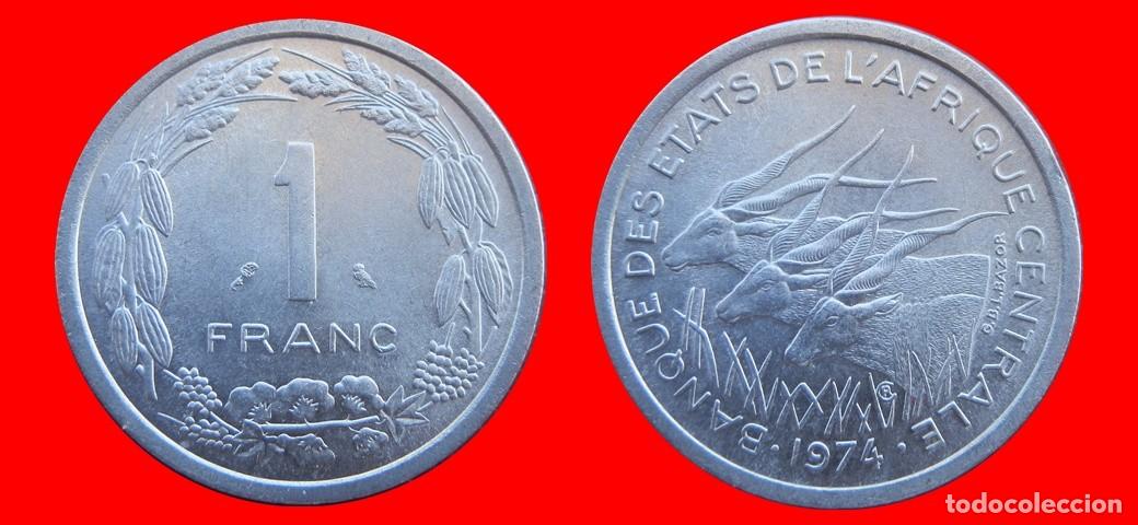 Monedas antiguas de &Aacute;frica: 1 FRANCO 1974 ESTADOS AFRICA CENTRAL-144670