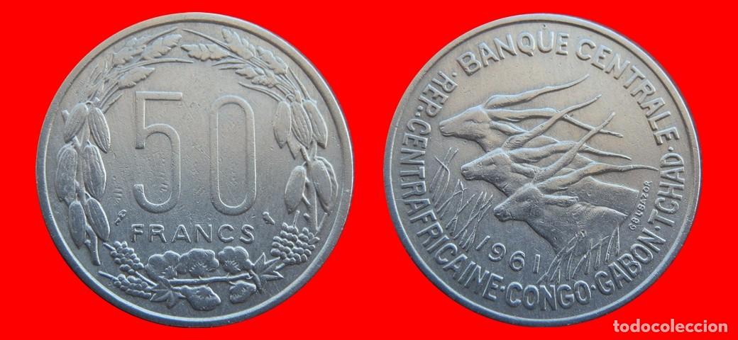 Monedas antiguas de &Aacute;frica: 50 FRANCOS 1961 ESTADOS DE AFRICA ECUATORIAL-144676