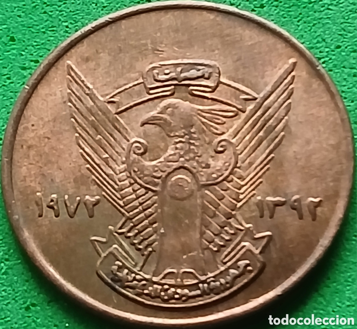 Monedas antiguas de &Aacute;frica: Sud&aacute;n 5 millimes 1972 km#54 FAO