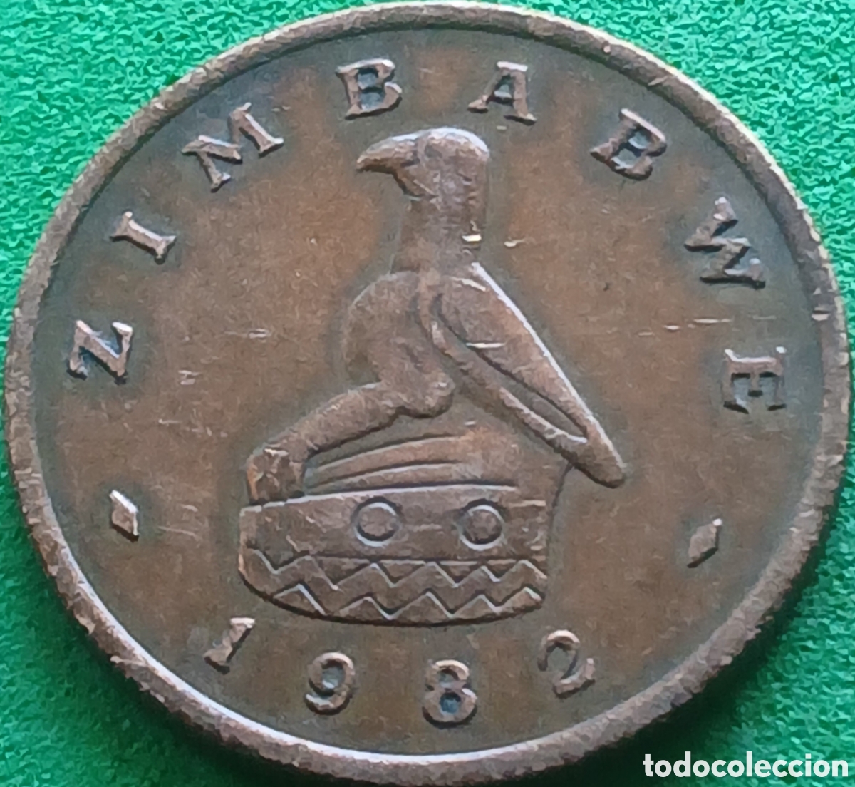 Monedas antiguas de &Aacute;frica: Zimbabwe 1 cent 1982 km#1 poco com&uacute;n