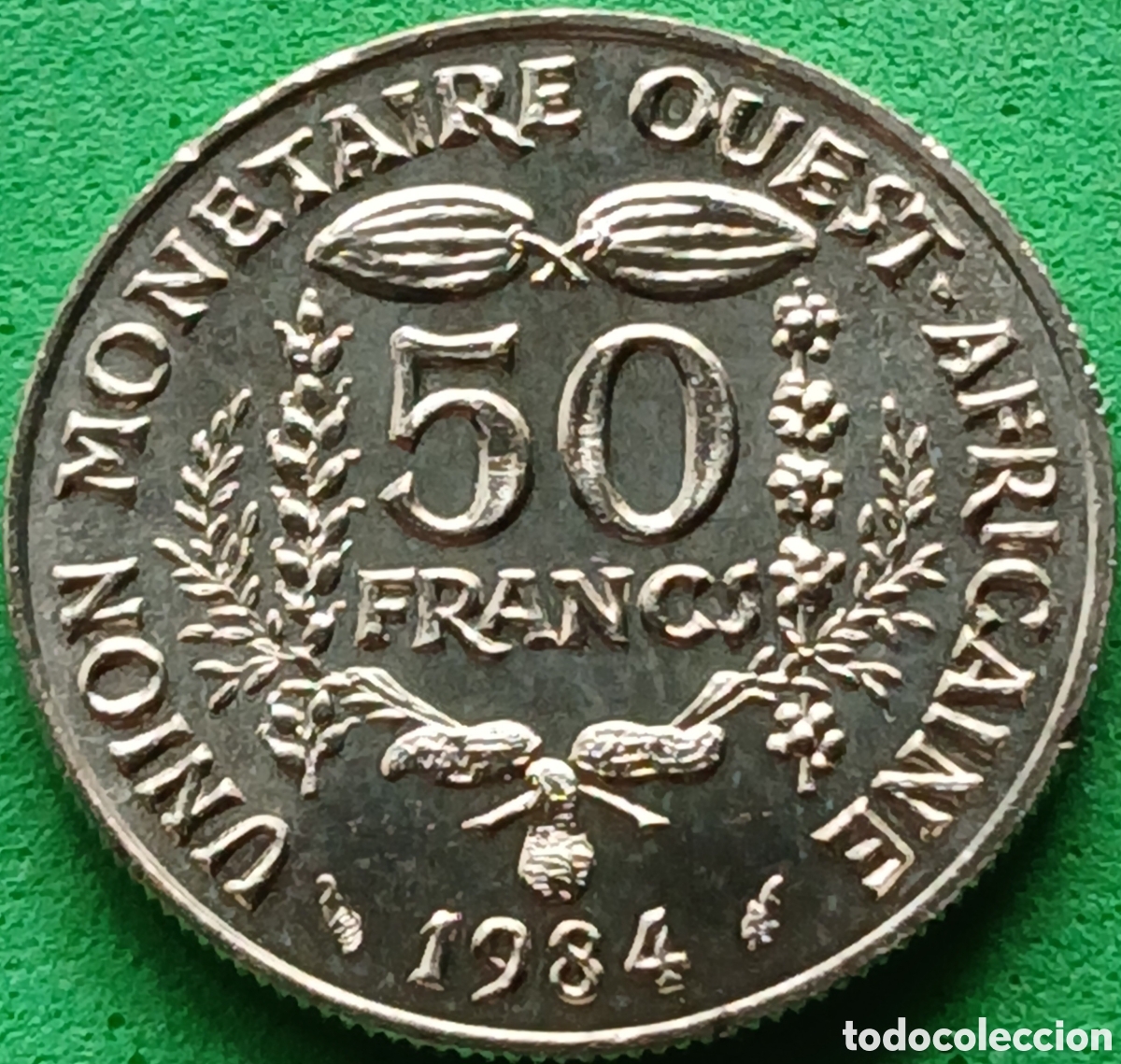 Monedas antiguas de &Aacute;frica: &Aacute;frica Occidental (BCEAO) 50 francos 1984 km#6