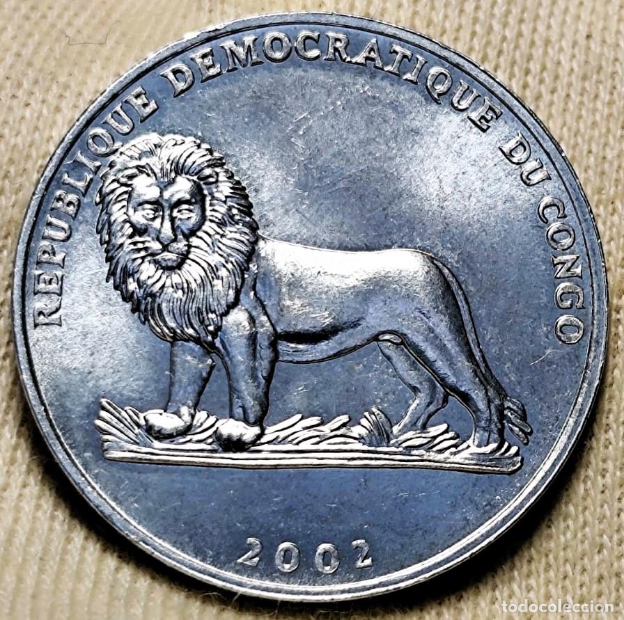 Moedas antigas de &Aacute;frica: Congo &ndash; 50 C&eacute;ntimos, 2002 &ndash; Sin Circular (SC) Lote 2054