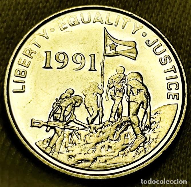 Alte M&uuml;nzen aus Afrika: Eritrea &ndash; 10 Centavos 1991 &ndash; Sin Circular. Lote 2058.
