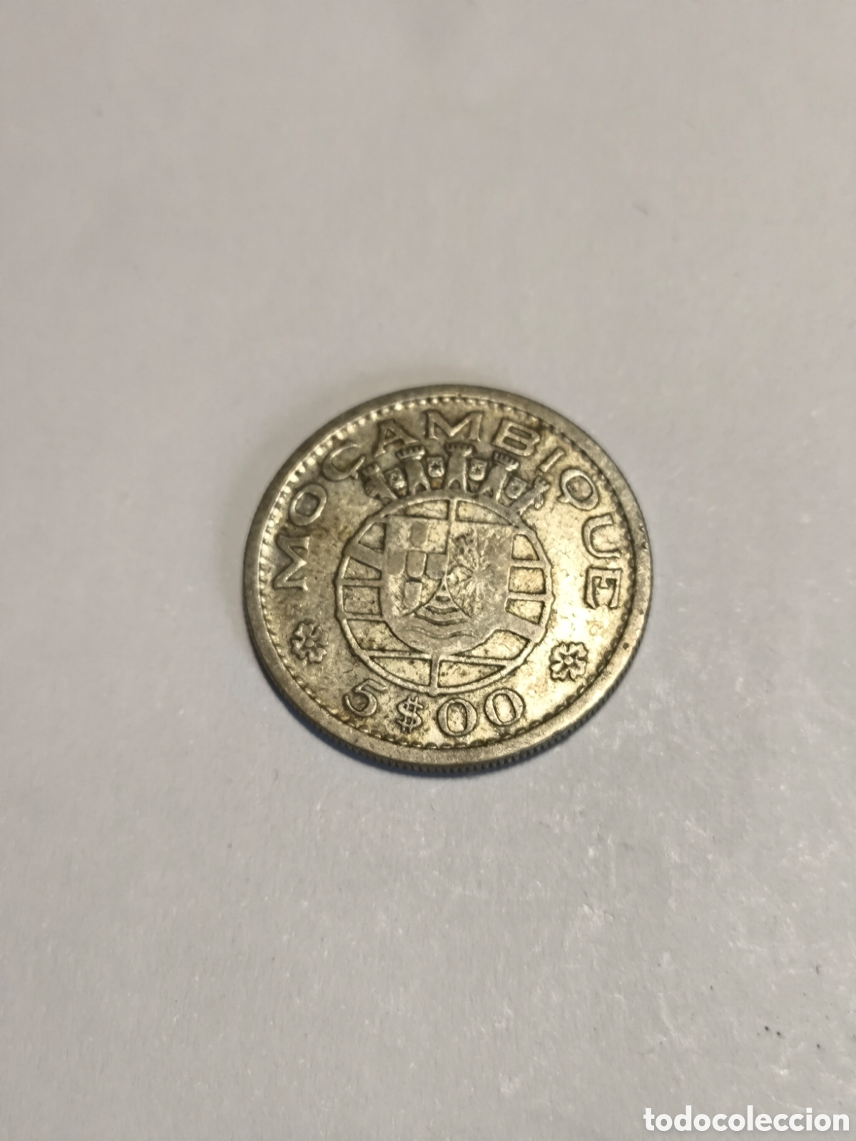 Monedas antiguas de &Aacute;frica: 5 Escudos Mozambique 1960