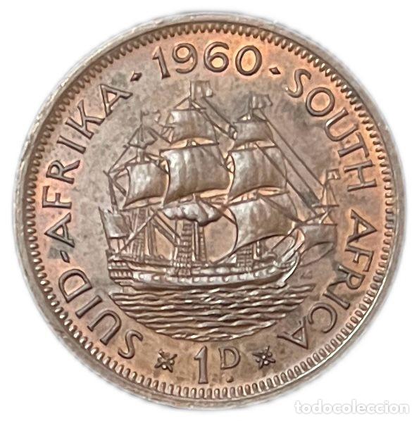 Monedas antiguas de &Aacute;frica: SUD&Aacute;FRICA. 1 PENIQUE 1.960. COBRE