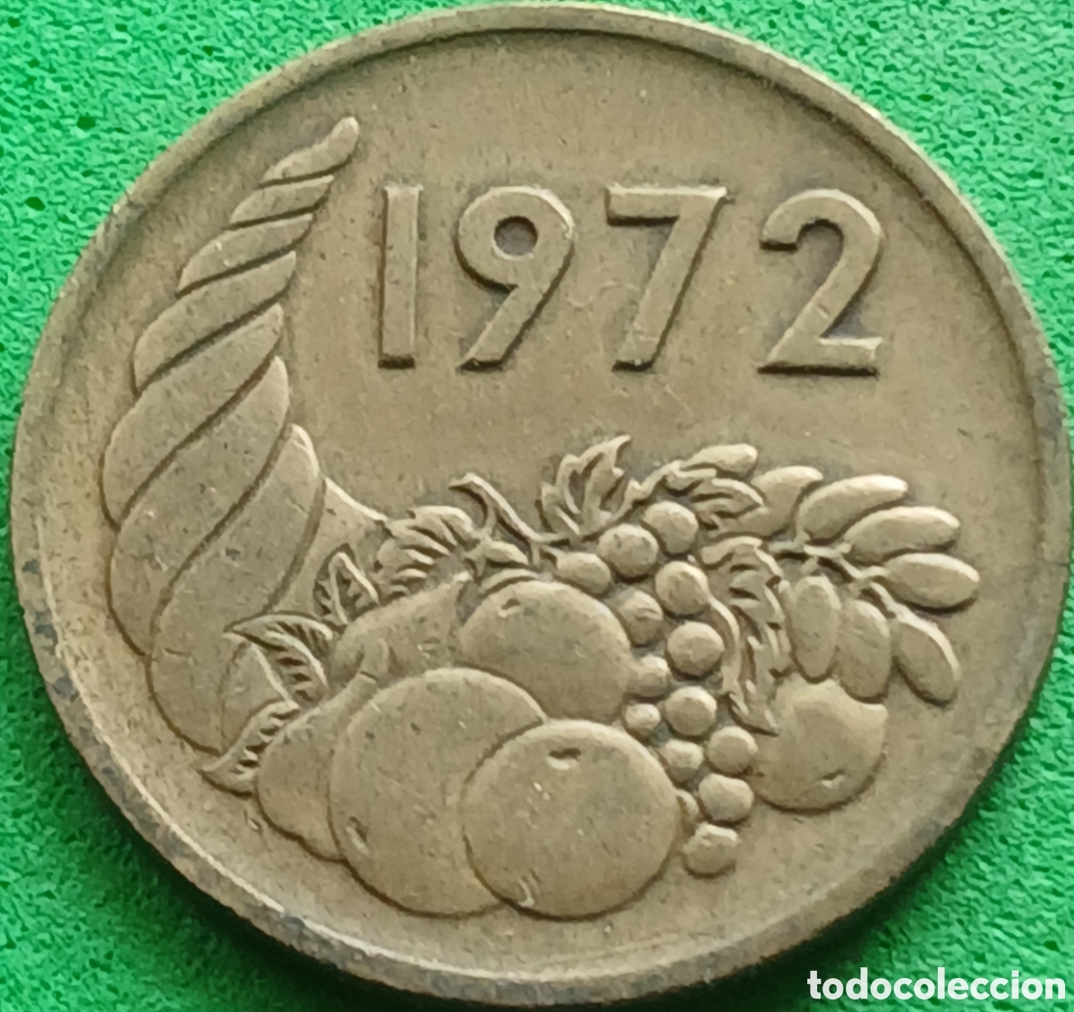 Monedas antiguas de &Aacute;frica: Argelia 20 c&eacute;ntimos 1972 km#103 FAO
