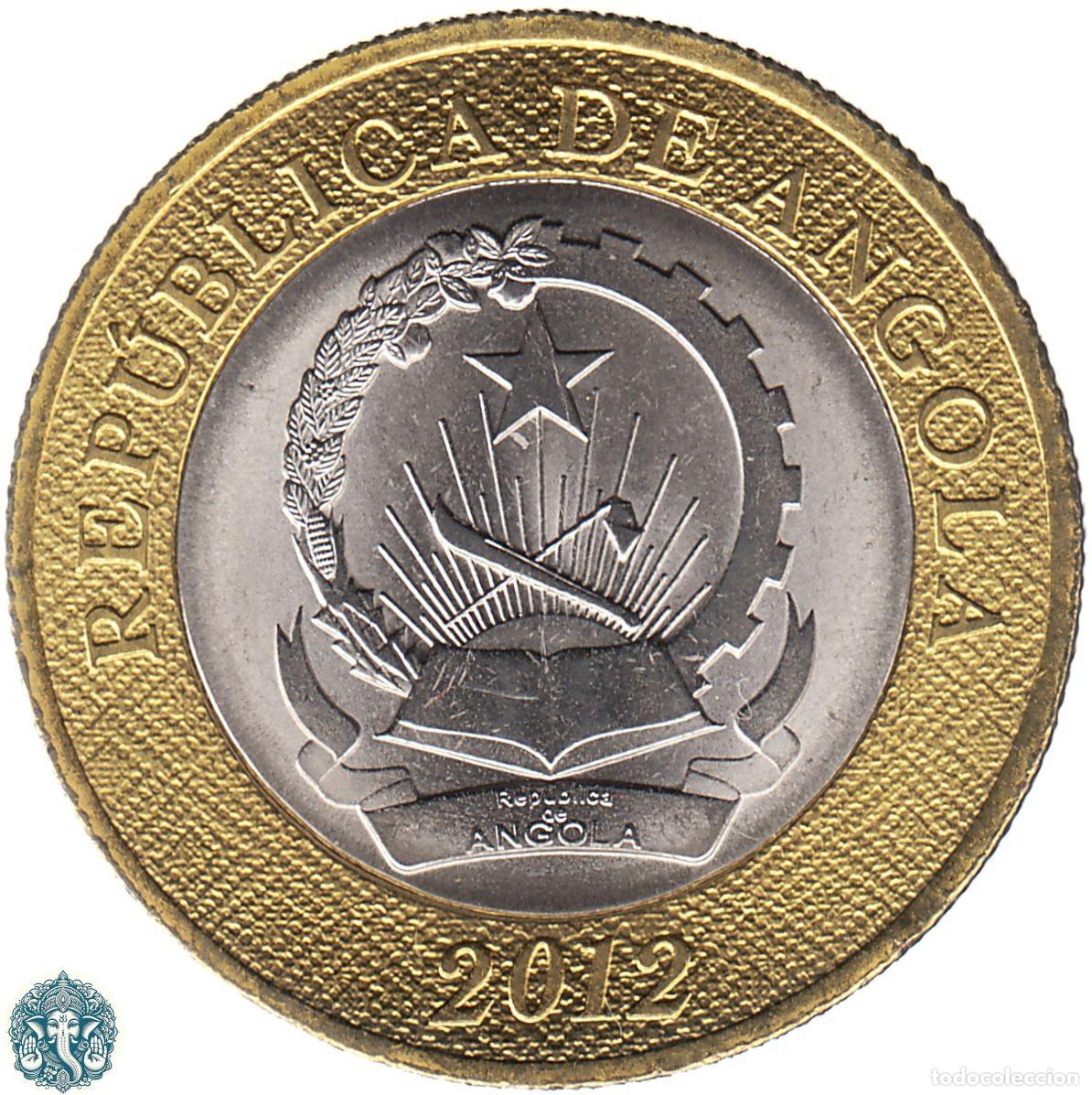 Monedas antiguas de &Aacute;frica: ANGOLA 5 Kwanzas 2012 KM#109 bimet&aacute;lica