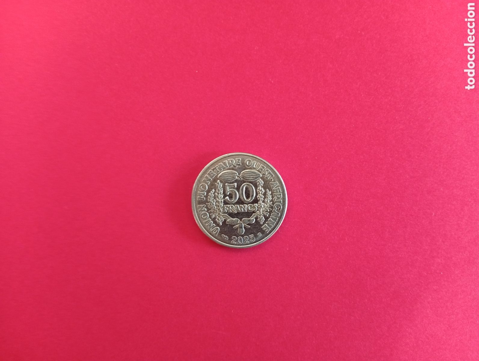 Monedas antiguas de &Aacute;frica: 50 francos &Aacute;frica Oeste 2025