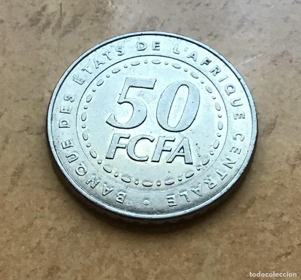Monedas antiguas de &Aacute;frica: 50 francos CFA de &Aacute;frica Central. A&ntilde;o 2006