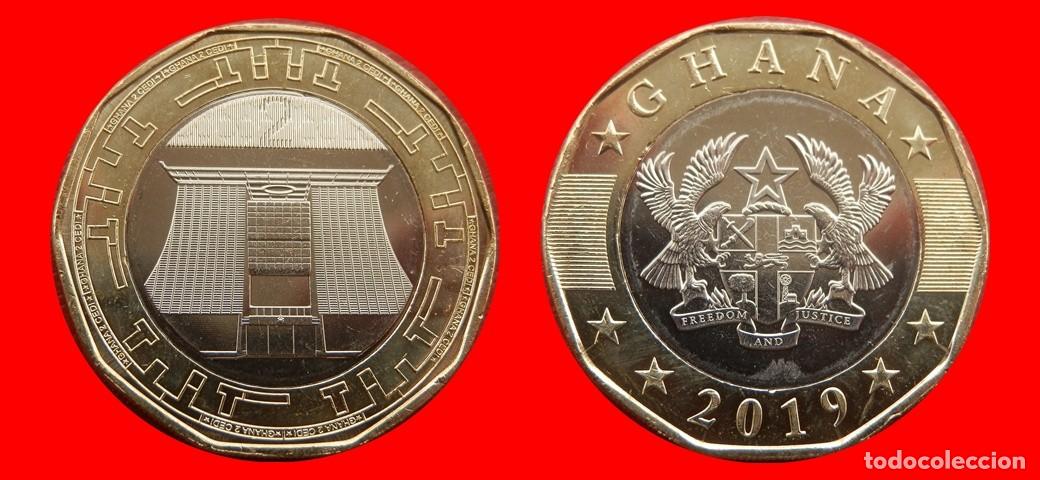 Monedas antiguas de &Aacute;frica: 2 CEDIS 2019 SIN CIRCULAR GHANA-8850SC
