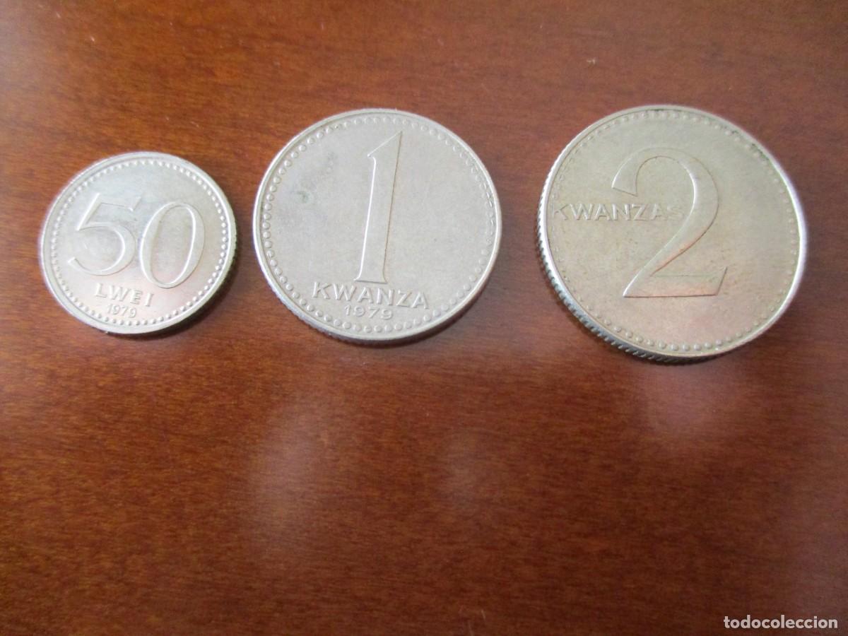 Moedas antigas de &Aacute;frica: ANGOLA - LOTE TRES MONRDAS 1975
