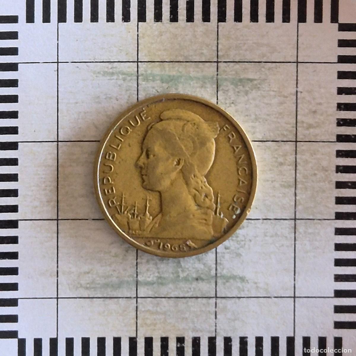 Monedas antiguas de &Aacute;frica: 10 FRANCOS, SOMALIA FRANCESA. 1965. (KM#11).