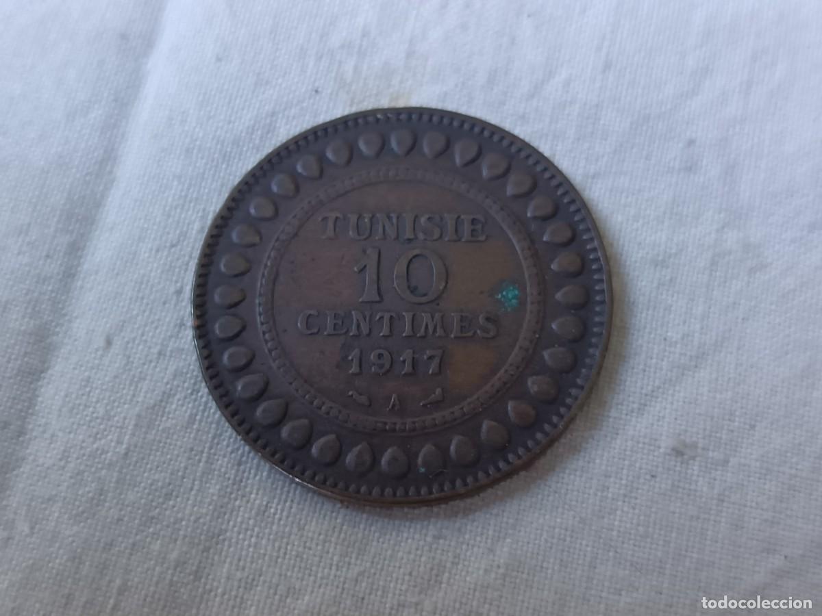 Monedas antiguas de &Aacute;frica: 1917, Antigua Moneda de T&uacute;nez, 10 C&eacute;ntimos
