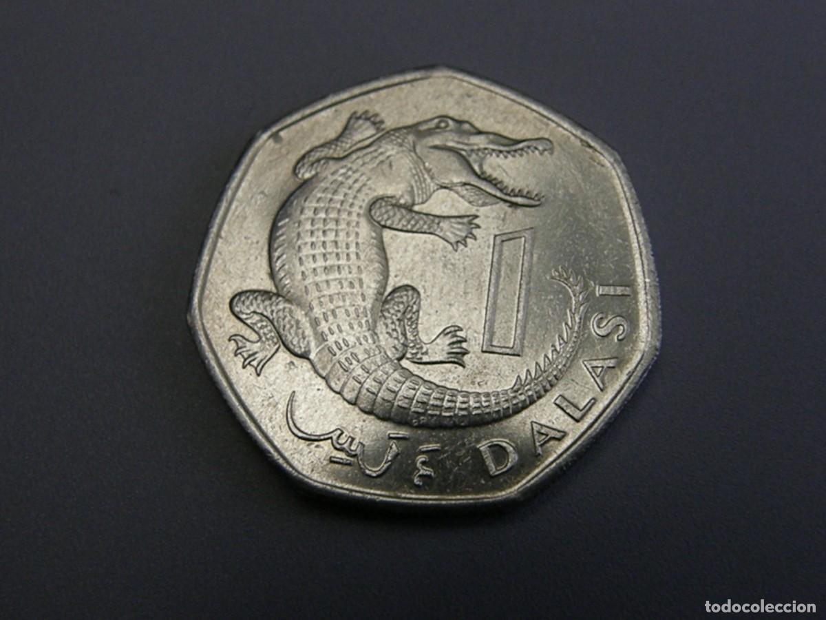 Monedas antiguas de &Aacute;frica: Moneda 1 Dalasi Gambia 1998 - Cobre-n&iacute;quel