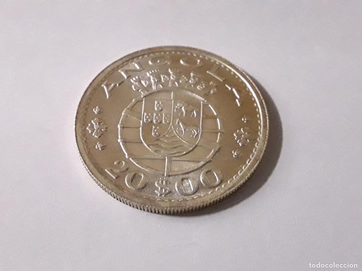 Monedas antiguas de &Aacute;frica: ANGOLA PORTUGUESA - 20 ESCUDOS DE PLATA A&Ntilde;O 1955.