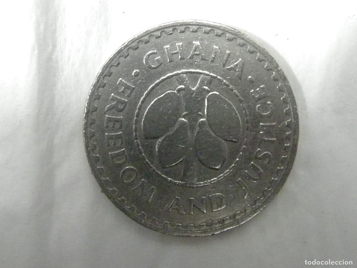 Monedas antiguas de &Aacute;frica: Moneda 20 pesewas Ghana 1967 - Cobre-n&iacute;quel
