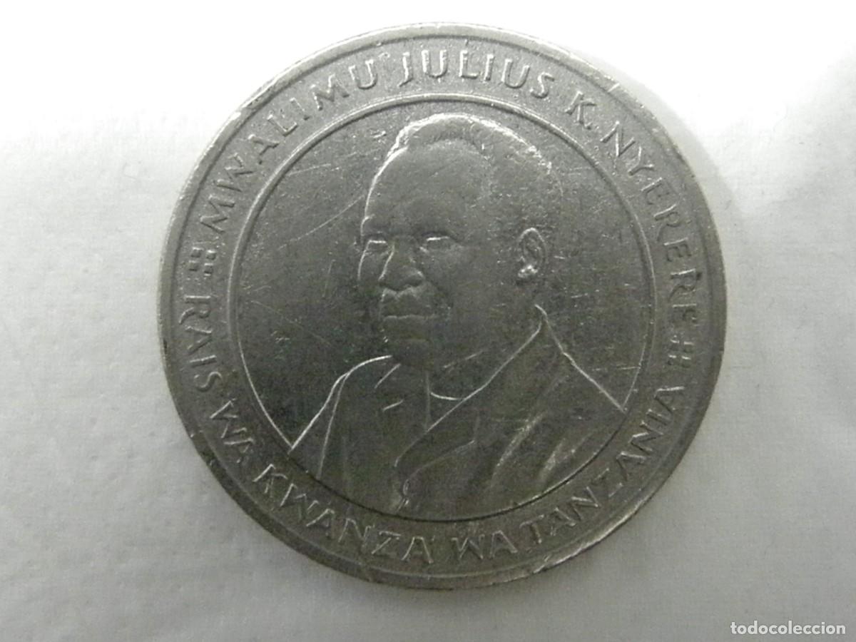 Monedas antiguas de &Aacute;frica: Moneda 10 shilingi Tanzania 1993 - Presidente Julius K. Nyerere - N&iacute;quel