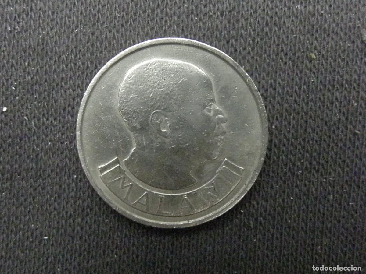 Monedas antiguas de &Aacute;frica: Malawi &ndash; 10 T&aacute;mbala 1989, Acero Ba&ntilde;ado en N&iacute;quel