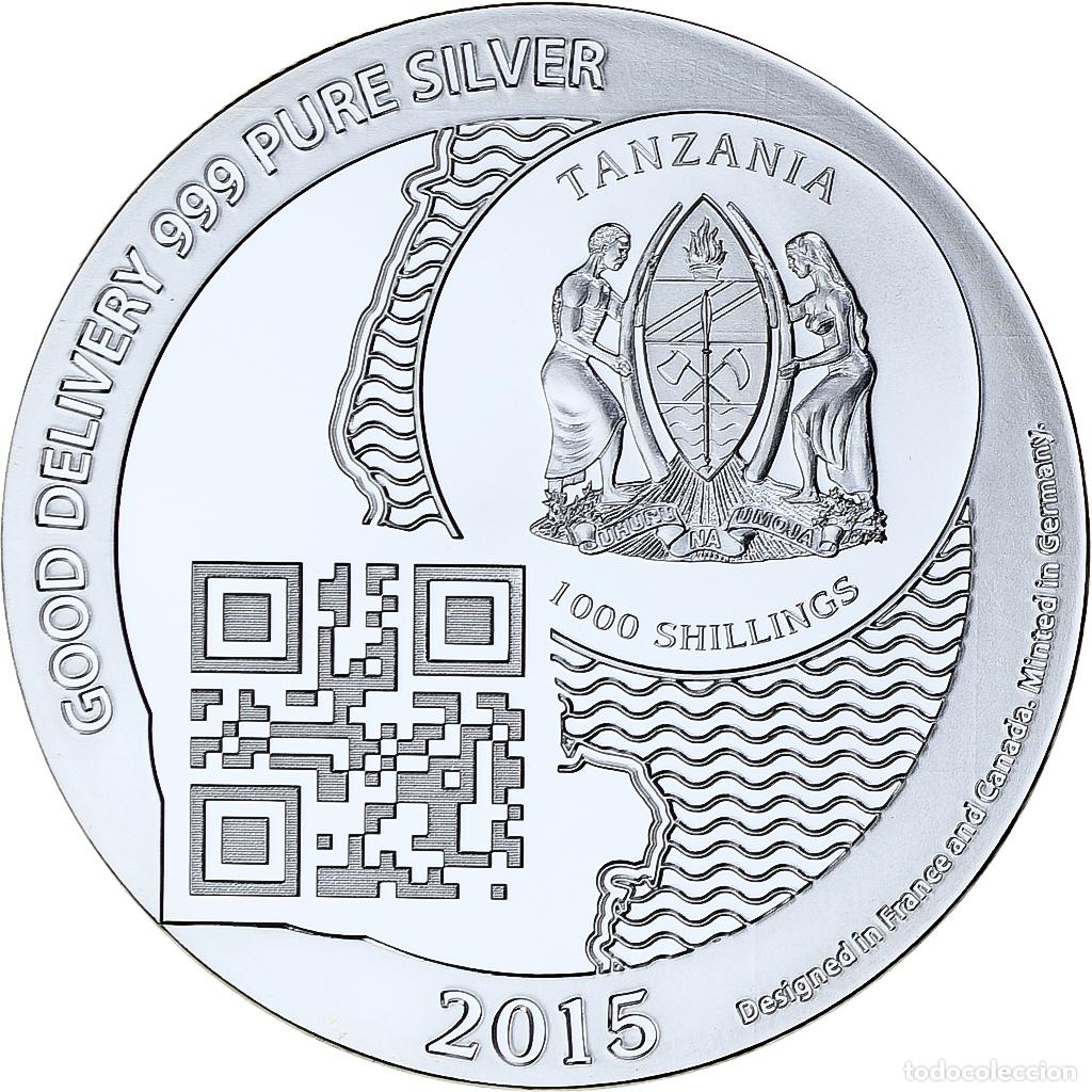 Monedas antiguas de &Aacute;frica: [#1273380] Zanz&iacute;bar, 1000 Shillings, 1 Vera Silver Oz, 2015, Prueba, Plata, FDC
