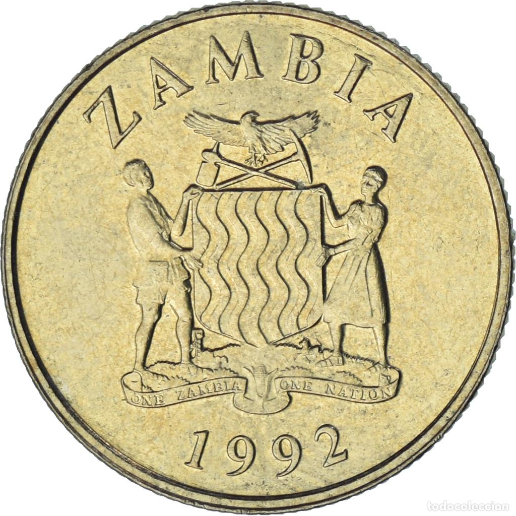 Monedas antiguas de &Aacute;frica: [#1383878] Zambia, 5 Kwacha, 1992