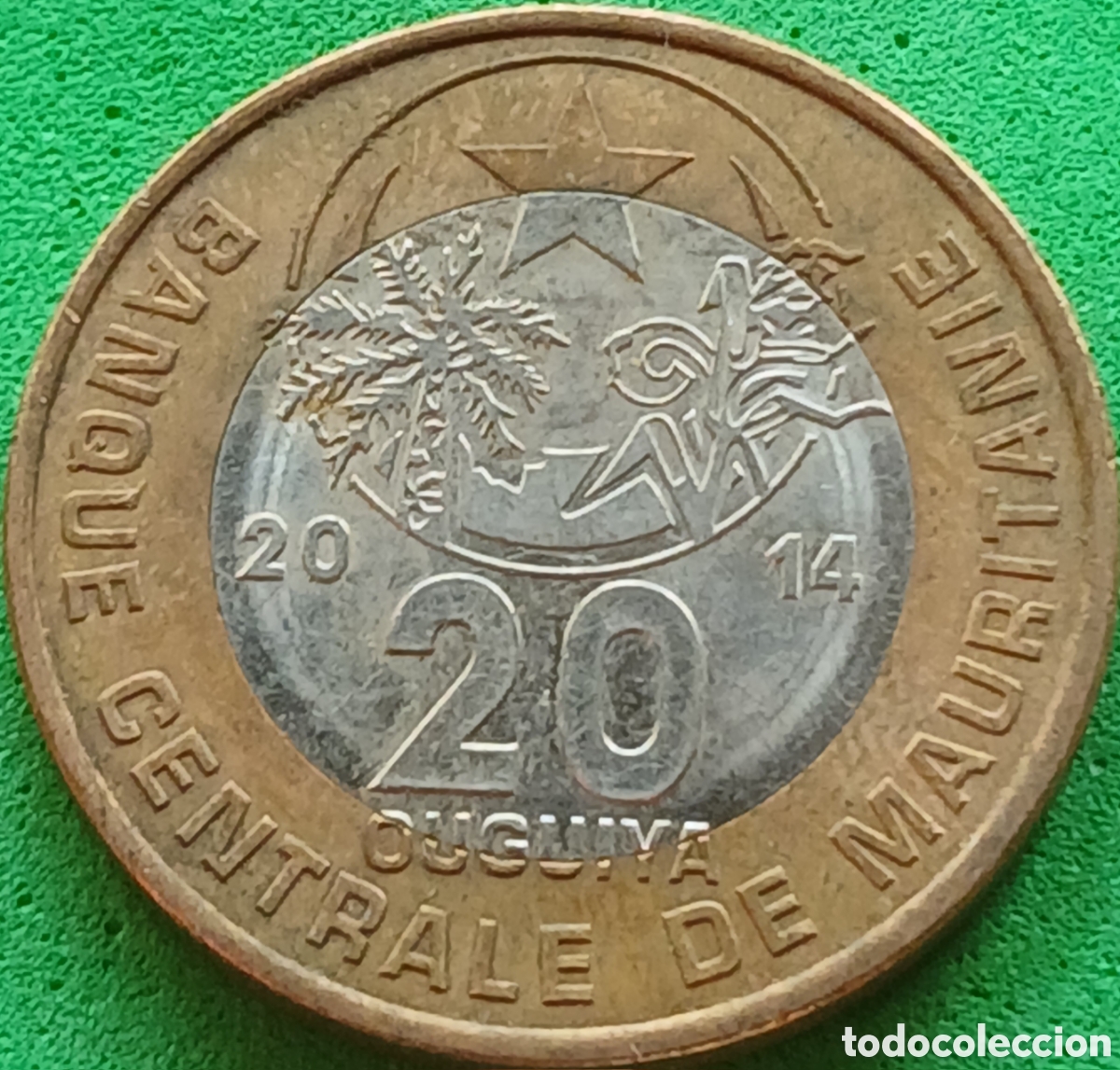 Monedas antiguas de &Aacute;frica: Mauritania 20 uguiya 2014 km#8