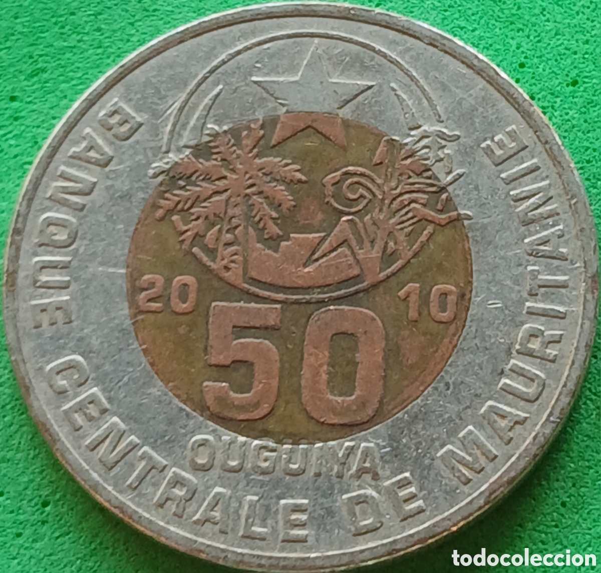 Monedas antiguas de &Aacute;frica: Mauritania 50 uguiya 2010 km#9