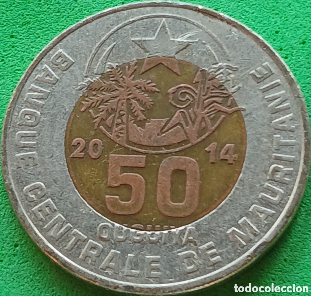 Monedas antiguas de &Aacute;frica: Mauritania 50 uguiya 2014 km#9