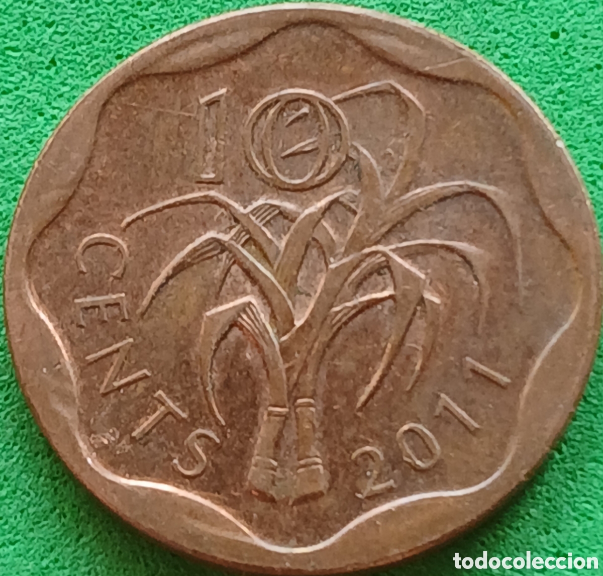 Monedas antiguas de &Aacute;frica: Esuatini ( Swazilandia) 10 cents 2011 km#57