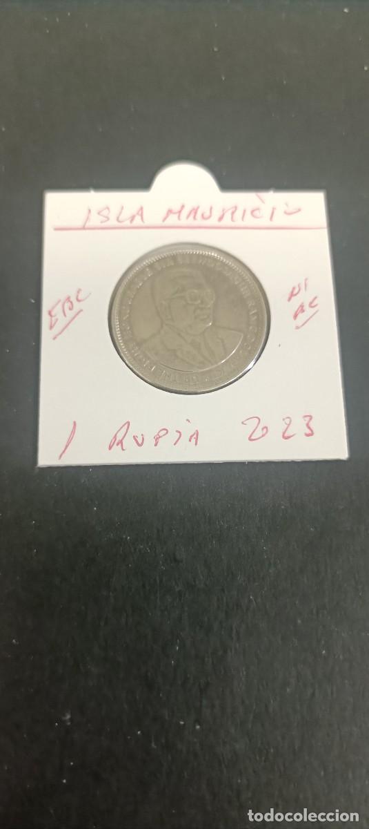 Monedas antiguas de &Aacute;frica: ISLA MAURICIO 1 RUPIA 2023 EBC KM=55a (NIQUEL-ACERO)