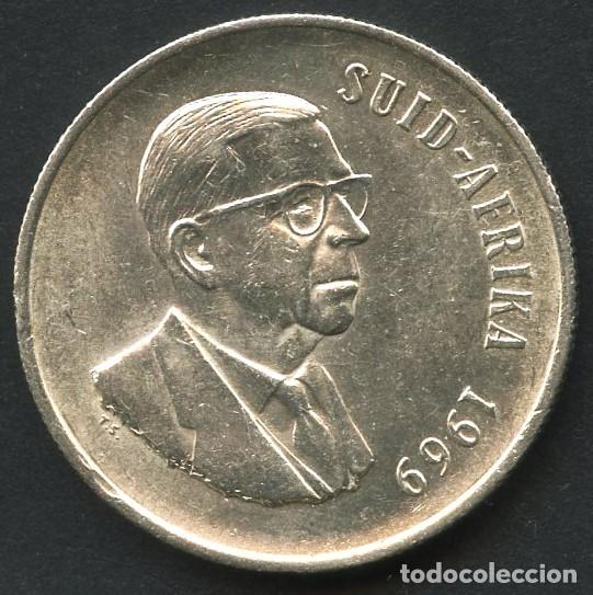 Monedas antiguas de &Aacute;frica: SUD&Aacute;FRICA, MONEDA DE PLATA, DOCTOR DONGES, VALOR: 1 RAND, 1969