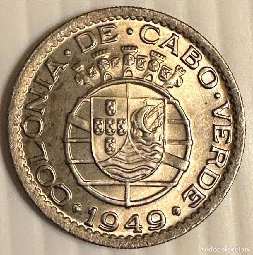 Monedas antiguas de &Aacute;frica: Cape Verde 50 Centavos 1949 (Alpaca) KM# 6 VERY GOOD
