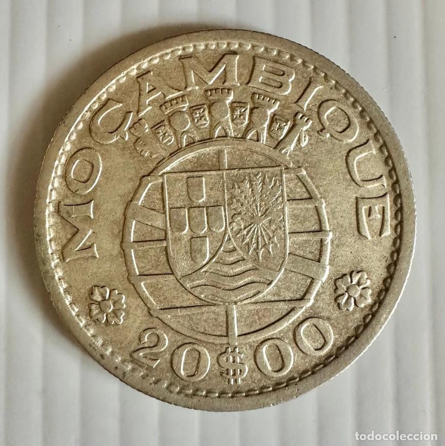 Monedas antiguas de &Aacute;frica: 20 Escudos 1955 - Colony of Mozambique (Silver) KM# 81 VF+