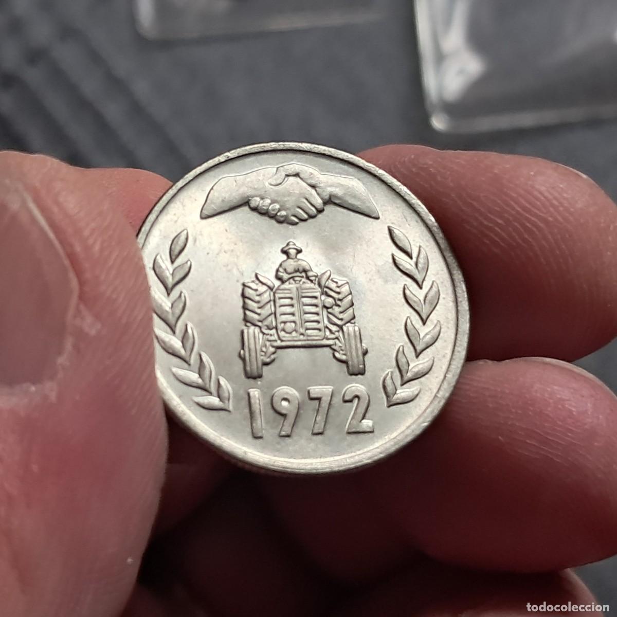 Monedas antiguas de &Aacute;frica: MONEDA DE ARGELIA 1 DINAR 1972 (FAO) XF, KM# 104.1, Ceca Kremnica.