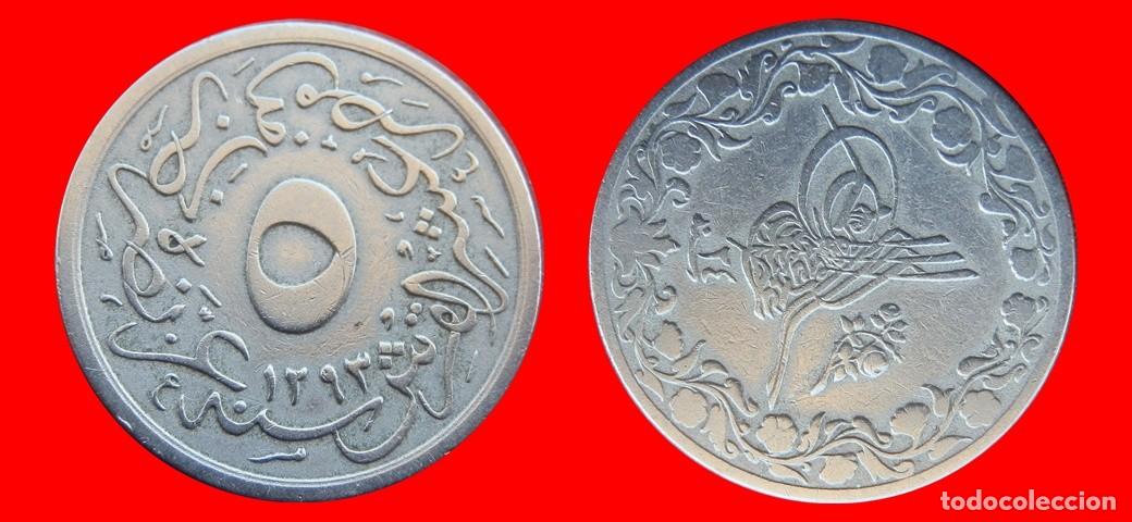 Monedas antiguas de &Aacute;frica: 5/10 QIRSH 1903 EGIPTO-144969