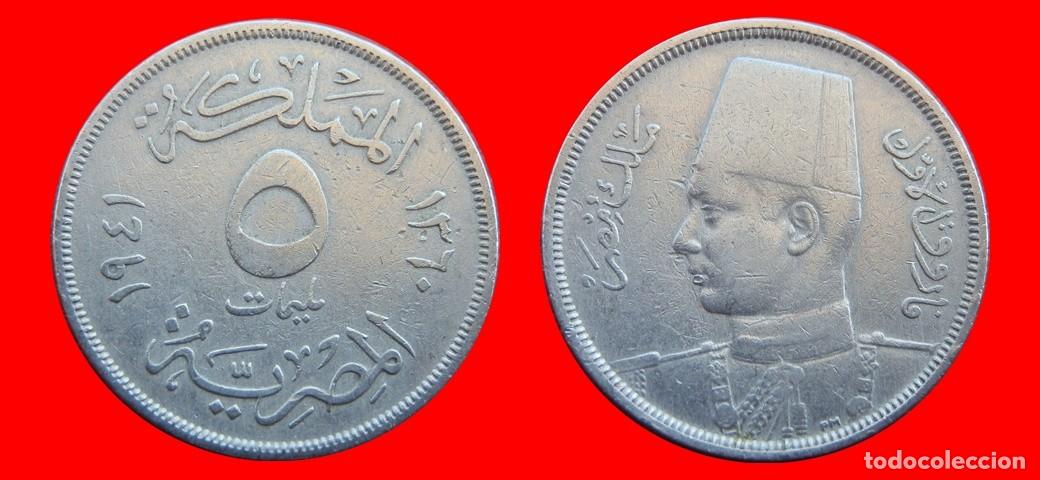 Monedas antiguas de &Aacute;frica: 5 MILLIEMES 1941 EGIPTO-144971