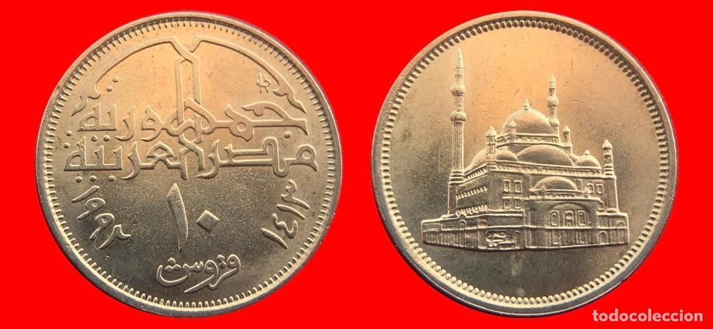 Monedas antiguas de &Aacute;frica: 10 PIASTRAS 1992 EGIPTO-144978