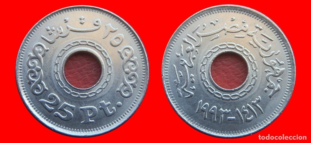Monedas antiguas de &Aacute;frica: 25 PIASTRAS 1993 EGIPTO-144982
