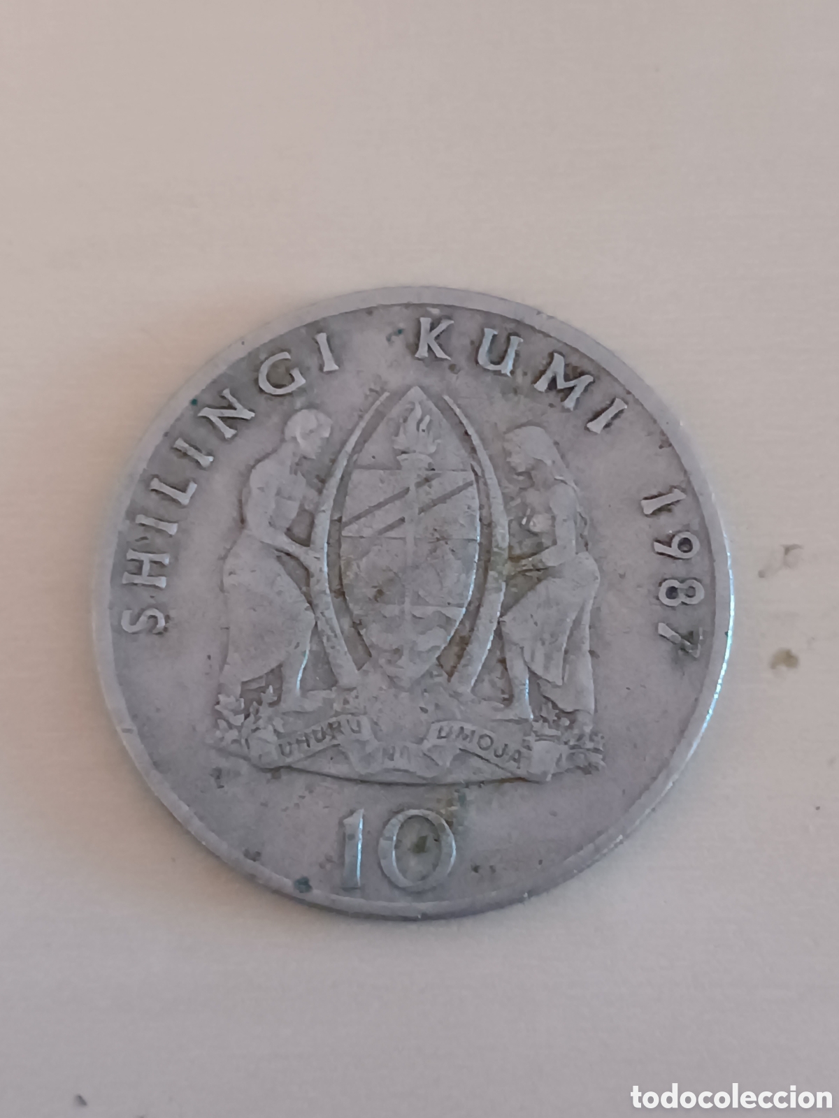 Monedas antiguas de &Aacute;frica: 10 Shillingi de Tanzania