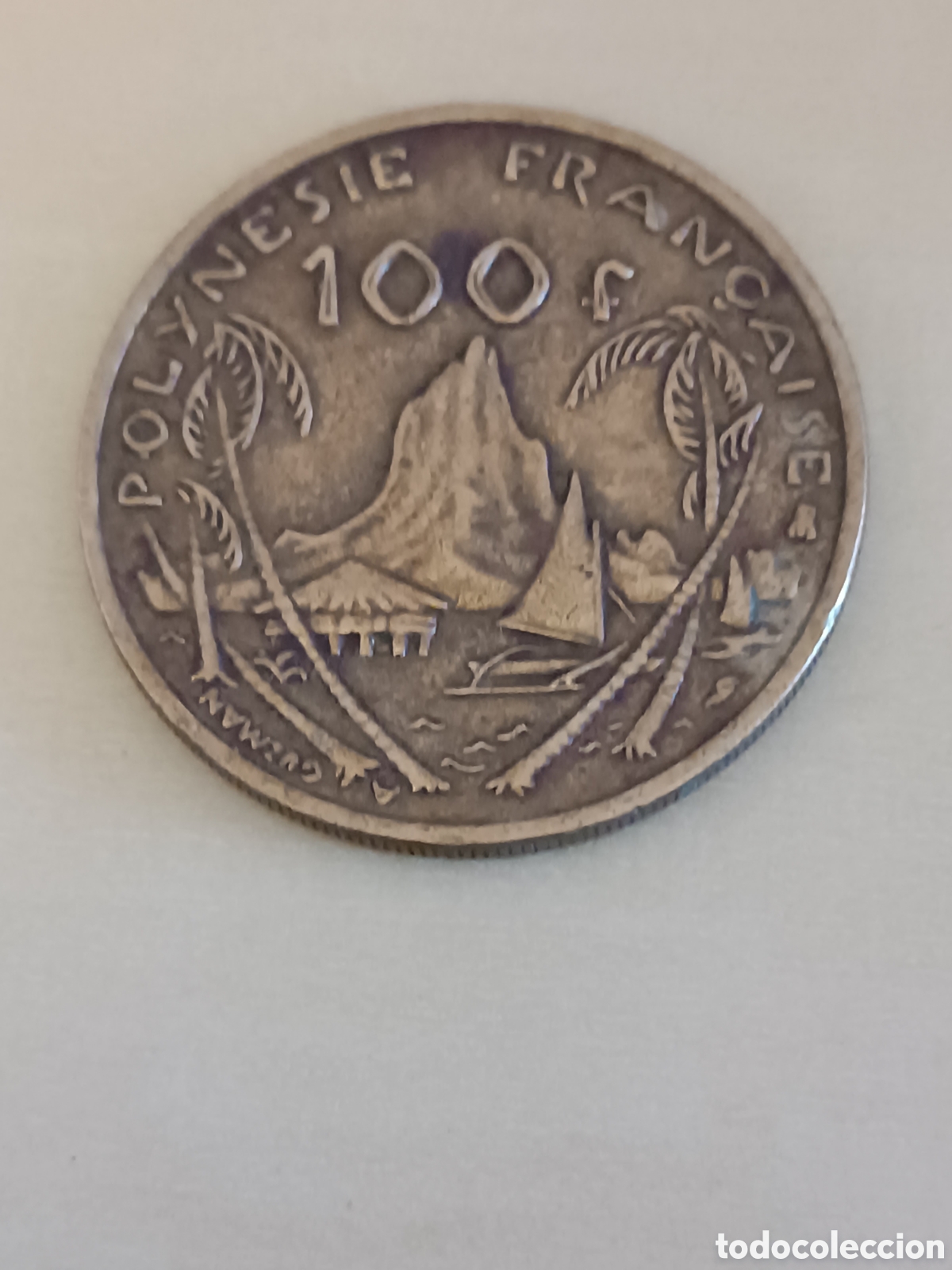 Monedas antiguas de &Aacute;frica: Moneda 100 francos Polinesia