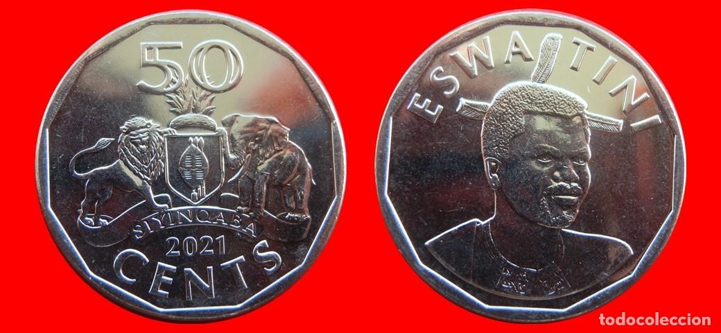 Monedas antiguas de &Aacute;frica: 50 CENTAVOS 2021 SIN CIRCULAR SWAZILAND SUAZILANDIA ESWATINI-8692SC