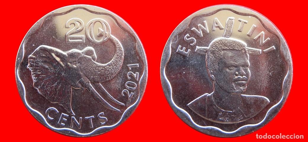 Monedas antiguas de &Aacute;frica: 20 CENTAVOS 2021 SIN CIRCULAR SWAZILAND SUAZILANDIA ESWATINI-8691SC