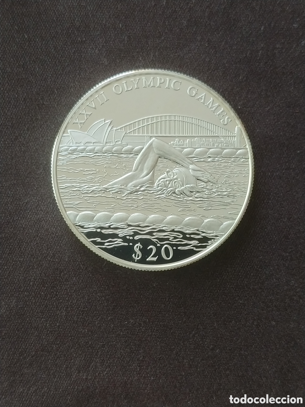 Monedas antiguas de &Aacute;frica: Liberia, 20 Dollars 2000, Ag .999 mls., Proof