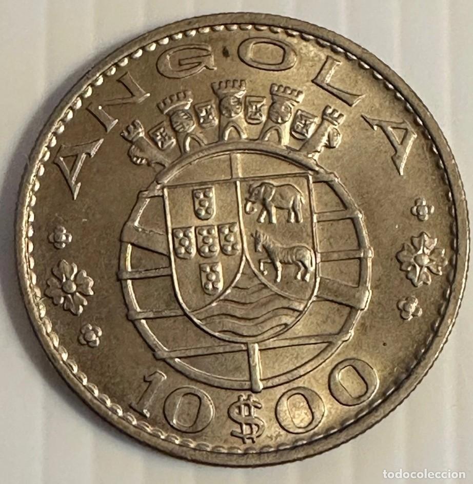 Monedas antiguas de &Aacute;frica: 1970 Angola 10 Escudos Coin &ndash; Portuguese Overseas Province &ndash; KM# 83 A-UNC