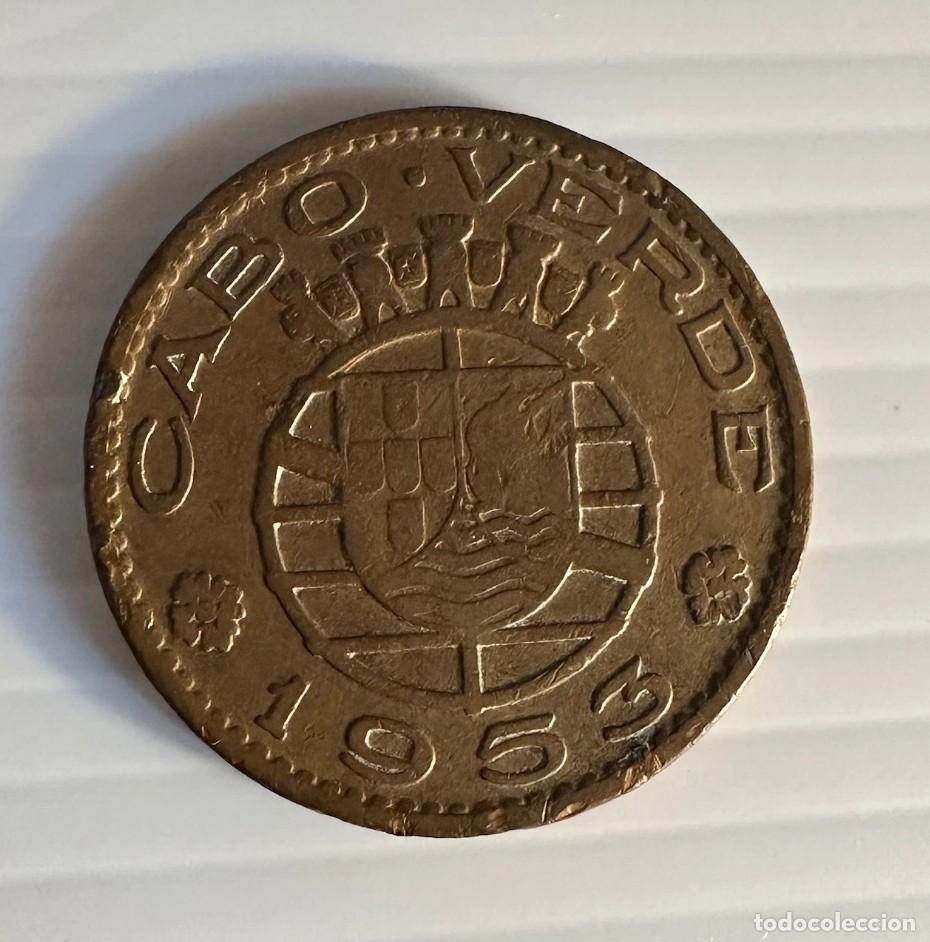 Monedas antiguas de &Aacute;frica: 1953 Cape Verde 1 Escudo Coin &ndash; Portuguese Colony &ndash; KM# 11 &ndash; Bronze