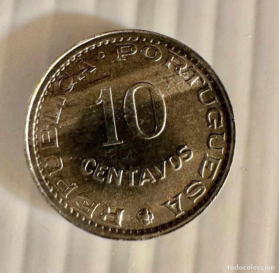 Monedas antiguas de &Aacute;frica: 1973 Portuguese Guinea 10 Centavos Coin &ndash; Portuguese Colony &ndash; KM# 15 &ndash; Aluminum